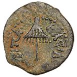 Judaea, Herodian Kingdom. Agrippa I. Æ Prutah (2.85 g), 37-44 CE. Jerusalem, RY 6 (41/2 CE).