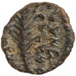 Judaea, Hasmonean Kingdom. John Hyrcanus I (Yehohanan). Æ 1/2 Prutah (0.59 g), 134-104 BCE.