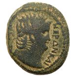 Gadara. Nero. Æ 21 (11.22 g), AD 54-68. Year 131 of the Pompeian Era (AD 67/8). NEPΩN KAI-[CAP],