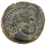 Ascalon in Judaea. Domitian. Æ 22 (11.29 g), AD 81-96. CY 191 (AD 87/8). CEB[AC]-TO[C], laureate