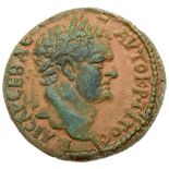 Judaea, Herodian Kingdom. Agrippa II, with Titus. Æ 26 (9.46 g), ca. 50-100 CE. Caearea Paneas, RY