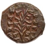 Judaea, Hasmonean Kingdom. John Hyrcanus I (Yehohanan). Æ 1/2 Prutah (0.63 g), 134-104 BCE.