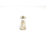 A SILVER PEPPER MILL by Mappin & Webb, Birmingham 1969, of churn shape, 10cm high