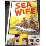 ASSORTED FILM POSTERS comprising 'Sea Wife', starring Joan Collins and Richard Burton; 'All Night