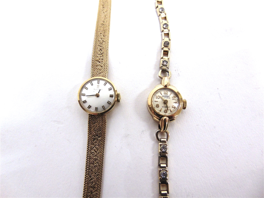TISSOT, A LADY'S 9 CARAT GOLD BRACELET WATCH 13g gross excluding the movement; with a lady's 9 carat - Image 2 of 2