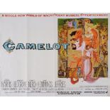 A FILM POSTER, 'CAMELOT' starring Richard Harris, Vanessa Redgrave, Franco Nero, David Hemmings