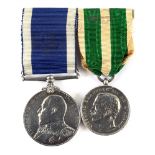 A PAIR OF MEDALS TO CHIEF PETTY OFFICER F.R. MANSELL, ROYAL NAVY comprising Royal Naval Long Service