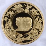 A WORCESTERSHIRE MEDAL SERVICES 'THE WATERLOO MEDAL' by Benedetto Pistrucci, bronze, layered in