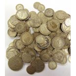 GREAT BRITAIN - ASSORTED SILVER COINAGE, 1920-46 (total approximately 902g).