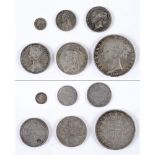 GREAT BRITAIN - ASSORTED SILVER COINAGE comprising a Victoria crown, 1847 (XI); Victoria 'Godless'