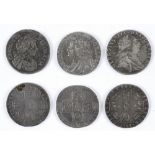 GREAT BRITAIN - ASSORTED SILVER COINAGE comprising a Charles II sixpence, 1678; George II