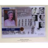GREAT BRITAIN - ELIZABETH II, SOVEREIGN, 2002 incorporated within a Queen's Golden Jubilee