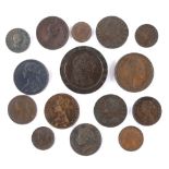 GREAT BRITAIN - ASSORTED COPPER & BRONZE COINAGE comprising a George III 'cartwheel' twopence, 1797;