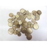 GREAT BRITAIN - ASSORTED SILVER COINAGE, 1920-46 (total approximately 370g).