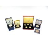 GREAT BRITAIN - ASSORTED SILVER COINAGE comprising a £1 silver proof four-coin collection, 1984-