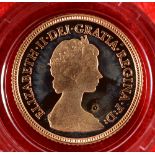 GREAT BRITAIN - ELIZABETH II, HALF SOVEREIGN, 1980 in case of issue.