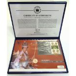 GREAT BRITAIN - ELIZABETH II, SOVEREIGN, 2003 incorporated within a Queen's Coronation Jubilee