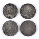 GREAT BRITAIN - ASSORTED SILVER COINAGE comprising a Charles II crown, 1679 (tricesimo primo); and