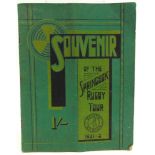 RUGBY - A SOUVENIR PROGRAMME OF THE SPRINGBOK RUGBY TOUR, 1931-32 stiff paper covers, black and