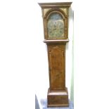 AN 8-DAY LONGCASE CLOCK IN INLAID WALNUT CASE the brass dial inscribed 'Wm. Pickard London', with