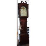 AN EARLY 19TH CENTURY LONGCASE CLOCK the enamel dial inscribed 'Mark Bartley Bristol' with