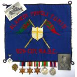 A SECOND WORLD WAR GROUP OF FIVE MEDALS TO CORPORAL W.C. HAYBALL, ROYAL ARMY SERVICE CORPS