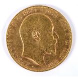 GREAT BRITAIN - EDWARD VII, SOVEREIGN, 1909 Perth mint.