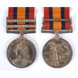 A BOER WAR CASUALTY QUEEN'S SOUTH AFRICA MEDAL TO PRIVATE H. CHURCHILL, 19TH HUSSARS second type