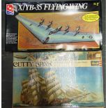 FIFTEEN UNMADE PLASTIC KITS including a 1/72 scale AMT Ertl X/YB-35 Flying Wing, each boxed.