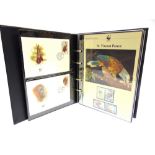 STAMPS - A WORLD WILD FUND FOR NATURE COLLECTION first day covers and mint, (three albums).