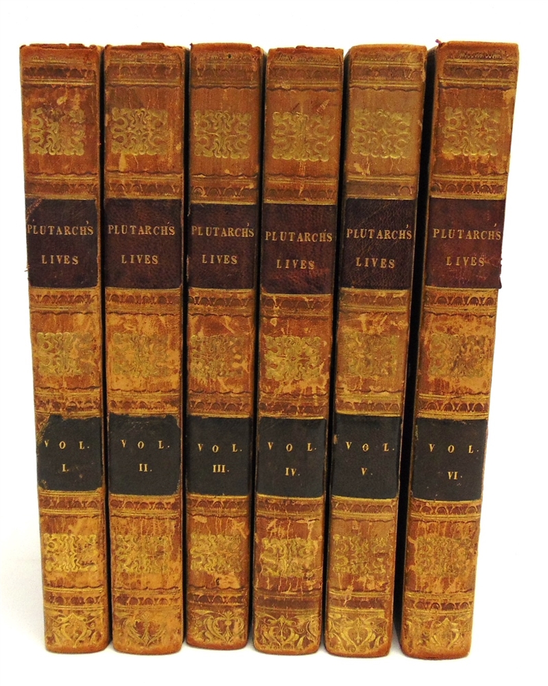 [MISCELLANEOUS] Plutarch's Lives, translated by John and William Langhorne, new edition, six