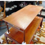 A SCANDINAVIAN TEAK COFFEE TABLE the rectangular top 127cm long 56cm deep 42cm high, stamped 'MADE