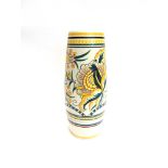 A LARGE POOLE POTTERY VASE decorated in the ZB pattern by Gwen Haskins, 40cm high, printed and