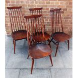 A SET OF FOUR ERCOL 'GOLDSMITH' CHAIRS