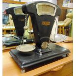 A SET OF AVERY SHOP SCALES Provenance: Midelton & Son, tobacconist & confectioner, 1 The Parade,