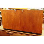 JOHN AND SYLVIA REID FOR STAG: an 'S' range teak sideboard, pair of teak drawers opening to three