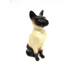 A BESWICK SIAMESE 'FIRESIDE' CAT FIGURE model 2319, impressed and printed marks to base, 35cm high