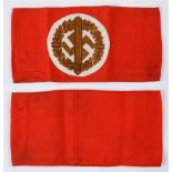 STURMABTEILUNG (SA) - MILITARY DEFENCE/TEAM SPORTS ARMBAND (SA-WEHRMANNSCHAFTEN ARMELBINDE) of red