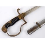 DAS DEUTSCHE HEER - LION'S HEAD SABRE FOR ARMY OFFICER'S BY F. W. HOLLER, SOLINGEN the 82cm slightly