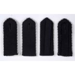 TECHNISCHE NOTHILFE (TENO) - 'MANN' SHOULDER BOARDS of black wool construction with aluminium and