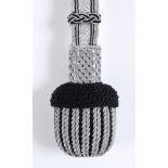 SCHUTZSTAFFEL (SS) - SS NCO SWORD KNOT (FAUSTREIMEN) the waffle pattern silver/aluminium strap