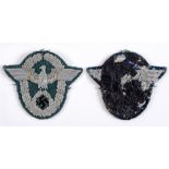 POLIZEI - OFFICER'S SLEEVE EAGLE (ARMEHOLHEITSABZEICHEN) bullion embroidered sleeve eagle with out-