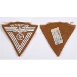 NATIONAL SOZIALISTISCHES KRAFTFAHR KORPS (NSKK) - OLD FIGHTER'S SLEEVE CHEVRON (ARMWINKEL FUR ALTE