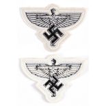 NATIONAL SOZIALISTISCHE FLIEGERKORPS (NSFK) - ENLISTED RANKS CLOTH BREAST INSIGNIA machine