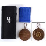 SCHUTZSTAFFEL (SS) - LONG SERVICE AWARD 1938 (S.S. DIENSTAUZEICHNUNGEN) BRONZE MEDAL FOR 8 YEARS'