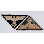 TECHNISCHE NOTHILFE (TENO) - A VERY RARE EM/NCO TYPE 3 PATTERN HAND EMBROIDERED SLEEVE INSIGNIA (