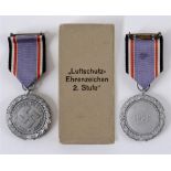 CIVIL DEFENCE DECORATION 1938 (LUFTSCHUTZ EHRENZEICHEN) 2ND CLASS MEDAL complete with ribbon in