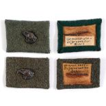 STURMABTEILUNG (SA) FREIKORPS - GRENZSCHUTZ-JAGER-BATTALION COLLAR TABS (KRAGENSPIEGEL) dark green