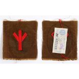 STURMABTEILUNG (SA) - QUALIFIED MEDICAL ORDERLY'S SLEEVE BADGE (ARMELABZEICHEN) brown rayon sleeve