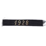 317. NATIONAL SOZIALISTISCHE DEUTSCHE ARBEITERPARTEI (NSDAP) - MERIT STRIPE DATED 1928 gold wire